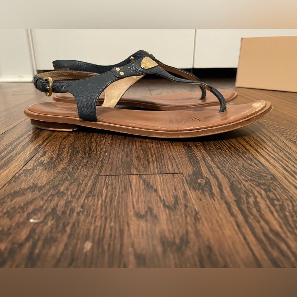 Women’s Michael Kors Navy Leather Sandals